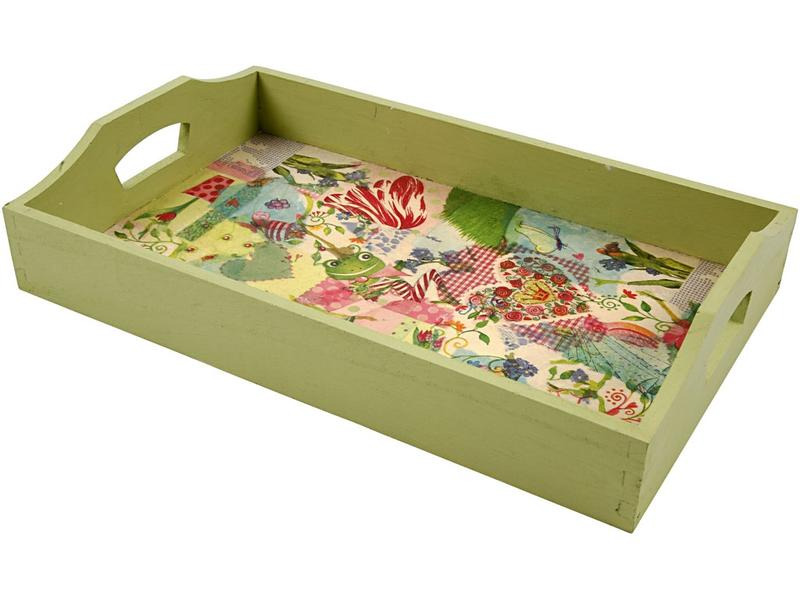 Creativ Company Holzartikel Tablett 30 x 17 x 5 cm