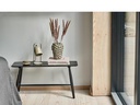 Villa Collection Bank Bast 90 x 45 cm, Schwarz
