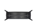 Villa Collection Bank Bast 90 x 45 cm, Schwarz