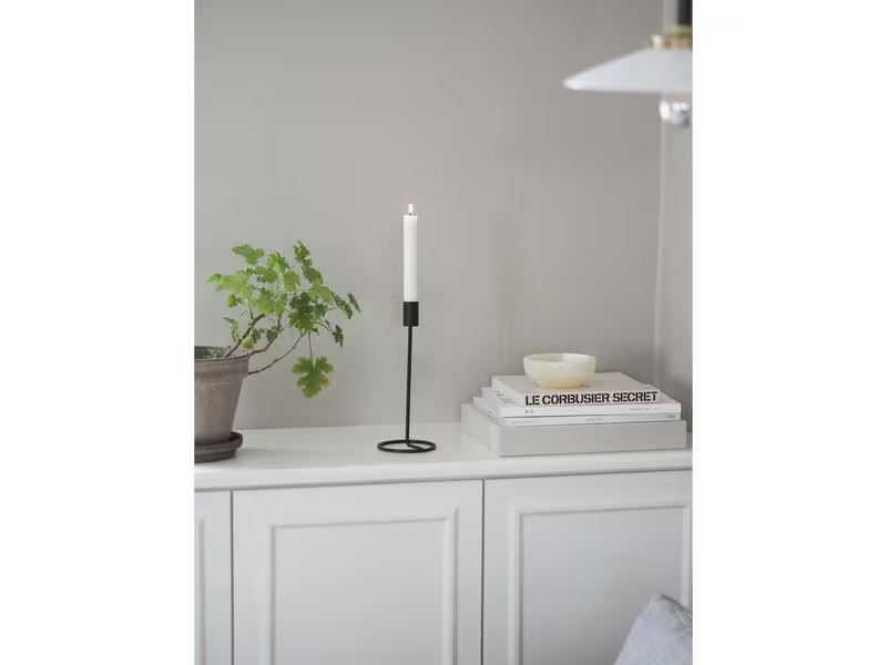 Villa Collection Kerzenständer Amat 23.5 cm, Schwarz