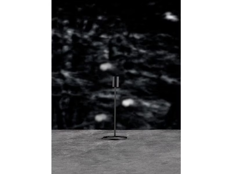 Villa Collection Kerzenständer Amat 23.5 cm, Schwarz