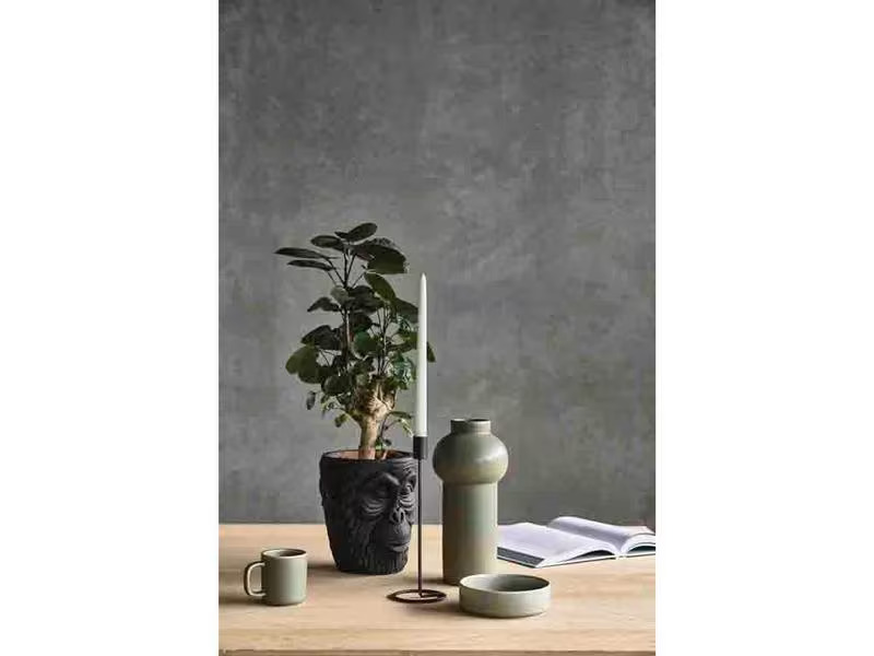 Villa Collection Kerzenständer Amat 28.5 cm, Schwarz