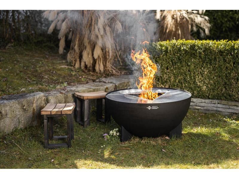 FEU DU JARDIN Feuerstelle Tria, Ø 98 cm, Schwarz