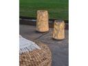 STT Laterne Solar Antic Feather, Ø 20 cm, Sand