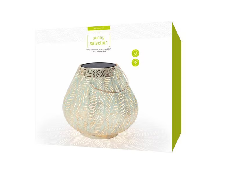 STT Laterne Solar Antic Lara, Ø 29 cm, Mint