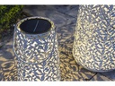 STT Laterne Solar Antic Rosy, Ø 20 cm, Weiss