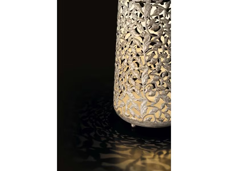 STT Laterne Solar Antic Rosy, Ø 20 cm, Weiss