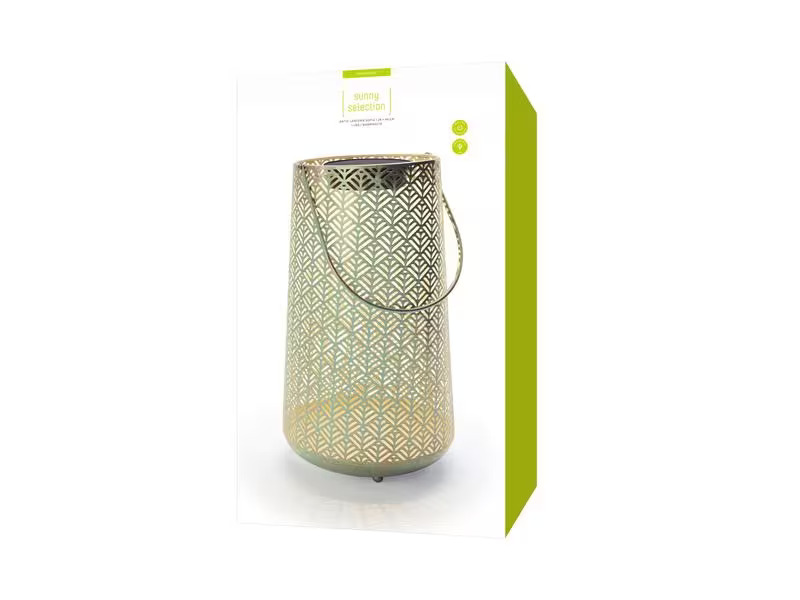 STT Laterne Solar Antic Sofia, 46 cm, Aqua