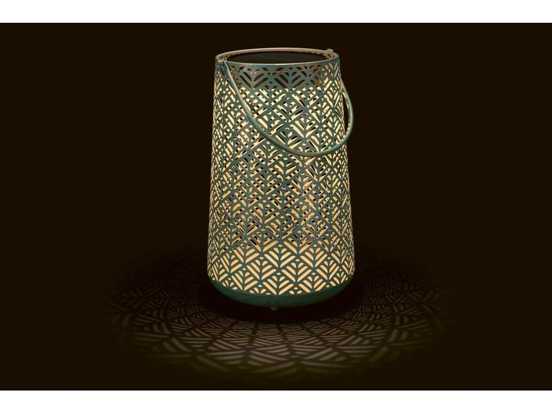 STT Laterne Solar Antic Sofia, Ø 20 cm, Aqua