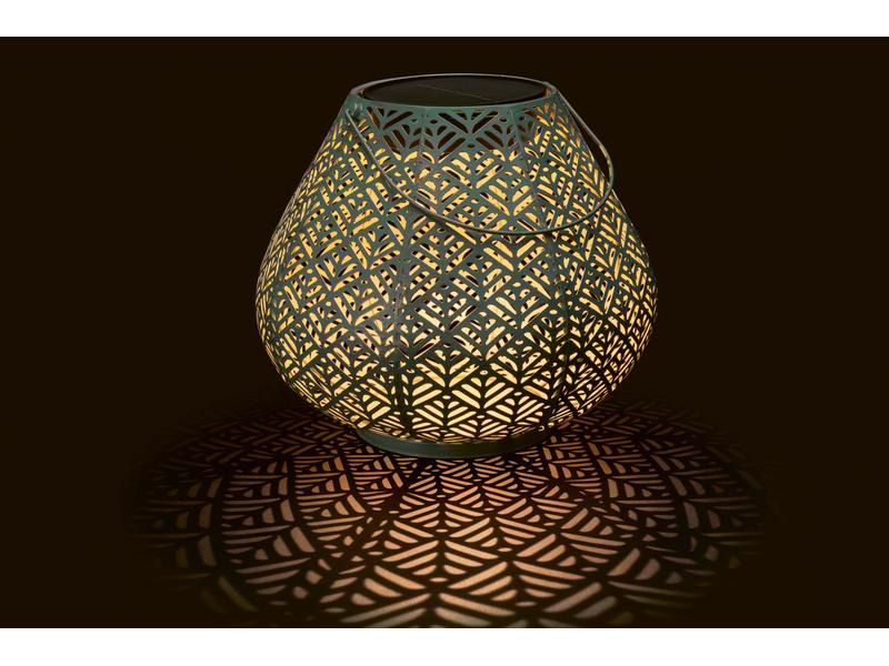 STT Laterne Solar Antic Sofia, Ø 29 cm, Aqua