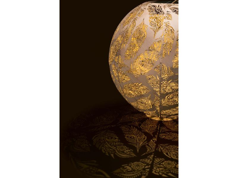 STT Windlicht Solar Antic Ball Feather, Ø 40 cm, Sand