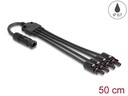 Delock Splitter Kabel DL4 1x Stecker zu 4x Buchse 4 mm², 50 cm