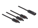 Delock Splitter Kabel DL4 1x Stecker zu 3x Buchse 4 mm², 35 cm
