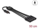Delock Splitter Kabel DL4 1x Buchse zu 4x Stecker 4 mm², 50 cm