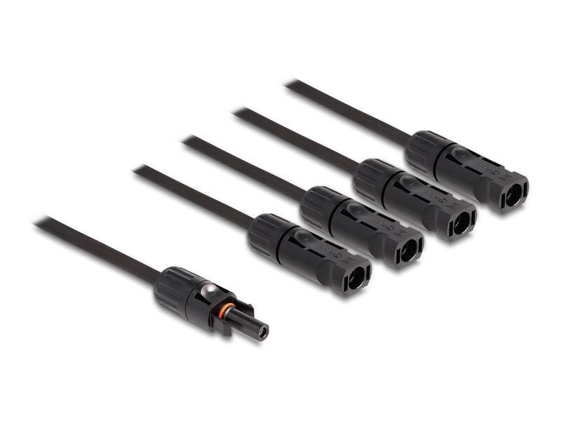 Delock Splitter Kabel DL4 1x Buchse zu 4x Stecker 4 mm², 50 cm
