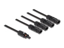 Delock Splitter Kabel DL4 1x Buchse zu 4x Stecker 4 mm², 50 cm