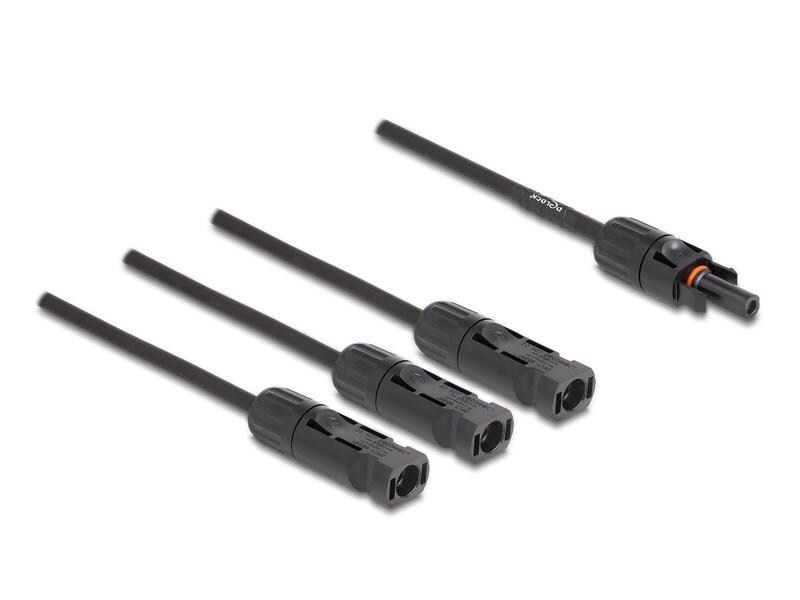 Delock Splitter Kabel DL4 1x Buchse zu 3x Stecker 4 mm², 35 cm