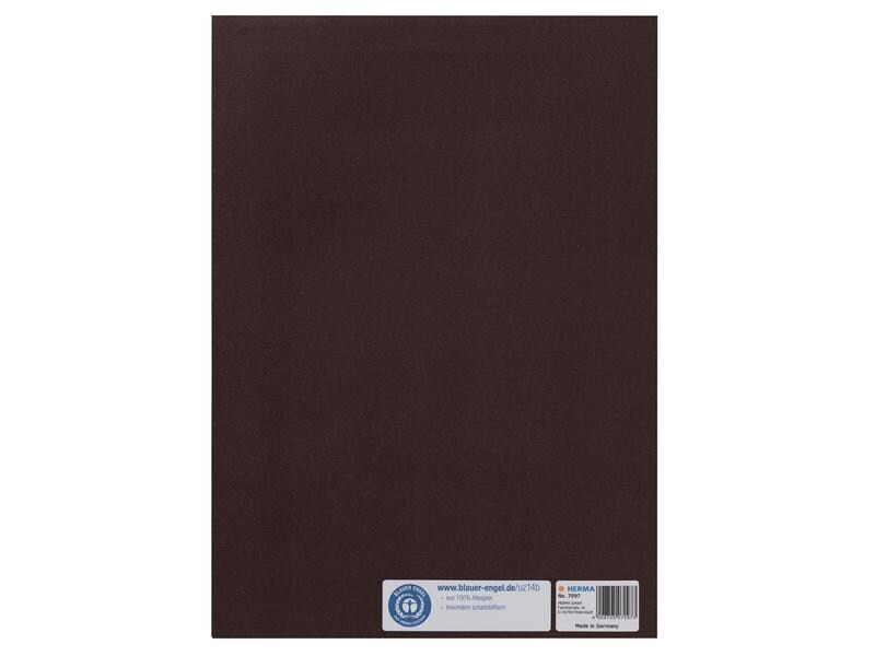 HERMA Einbandpapier A4 Recycling Braun