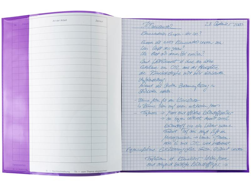 HERMA Einbandfolie Plus quart hoch Violett