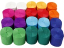 Creativ Company Krepppapier 5 cm x 20 m, 20 Stück, Mehrfarbig