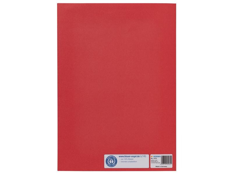 HERMA Einbandpapier A4 Recycling Rot