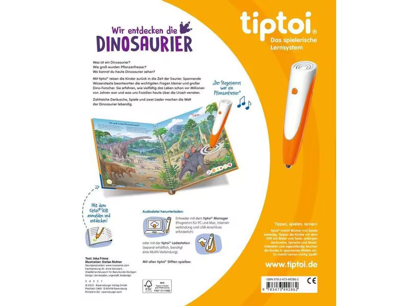 tiptoi Lernbuch Wir entdecken die Dinosaurier