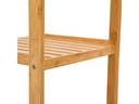 relaxdays Badezimmerregal mit 4 Ablagen 110 x 34 x 34 cm, Nature