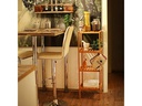 relaxdays Badezimmerregal mit 4 Ablagen 110 x 34 x 34 cm, Nature