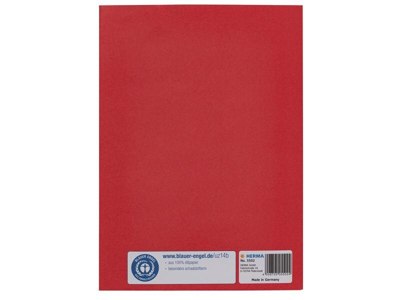 HERMA Einbandpapier A5 Recycling Rot