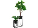 House Nordic Blumentopf Marla 2 Stück, Schwarz