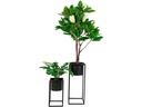 House Nordic Blumentopf Marla 2 Stück, Schwarz