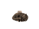 Jardinopia Pflanzentopffüsse Potty Feet Schlafende Katze, 3er Set