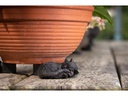 Jardinopia Pflanzentopffüsse Potty Feet Schlafende Katze, 3er Set