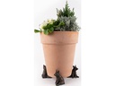 Jardinopia Pflanzentopffüsse Potty Feet Schwein, 3er Set