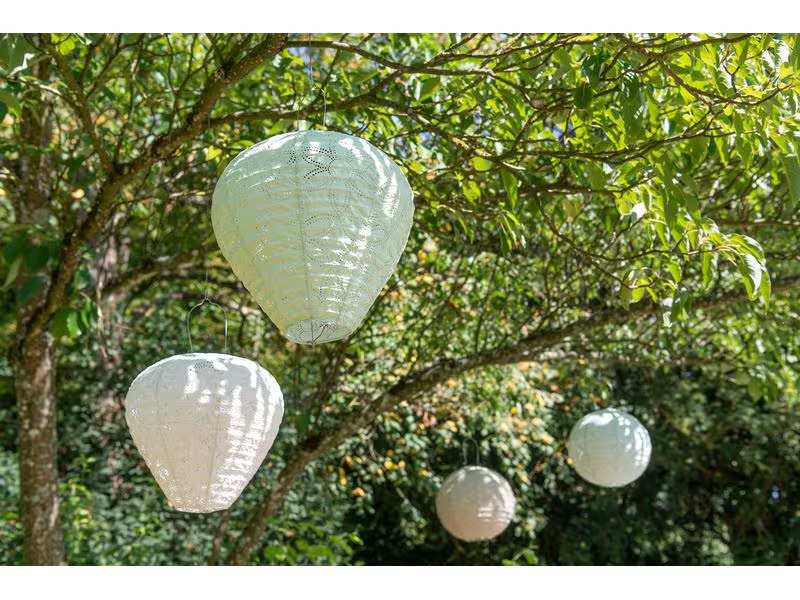 STT Lampion Solar, Drop, Ø 30 cm, Mint