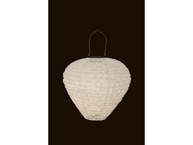STT Lampion Solar, Drop, Ø 30 cm, Weiss