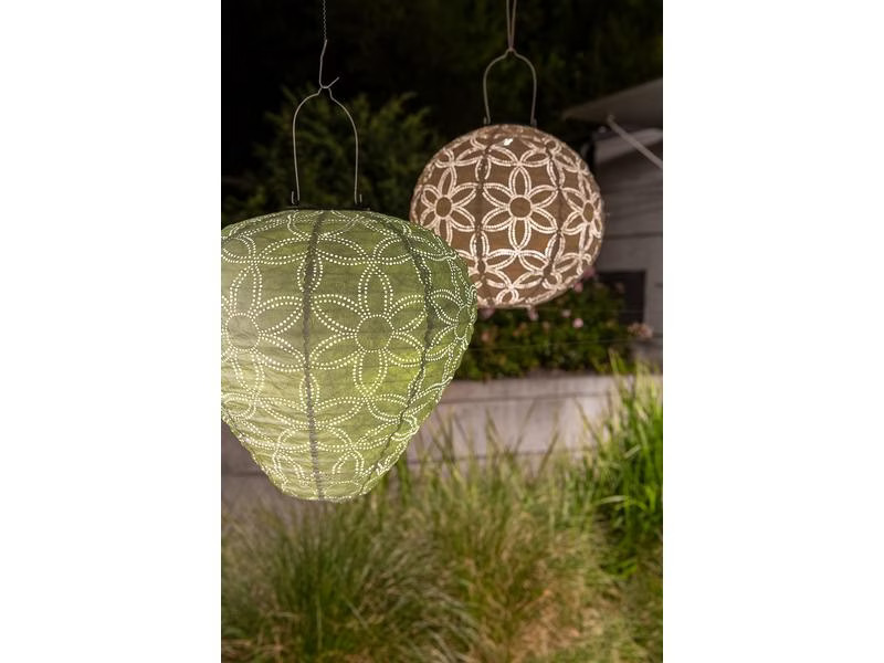 STT Lampion Solar, Rund, Ø 30 cm, Sand