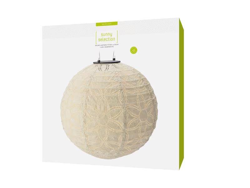 STT Lampion Solar, Rund, Ø 30 cm, Sand