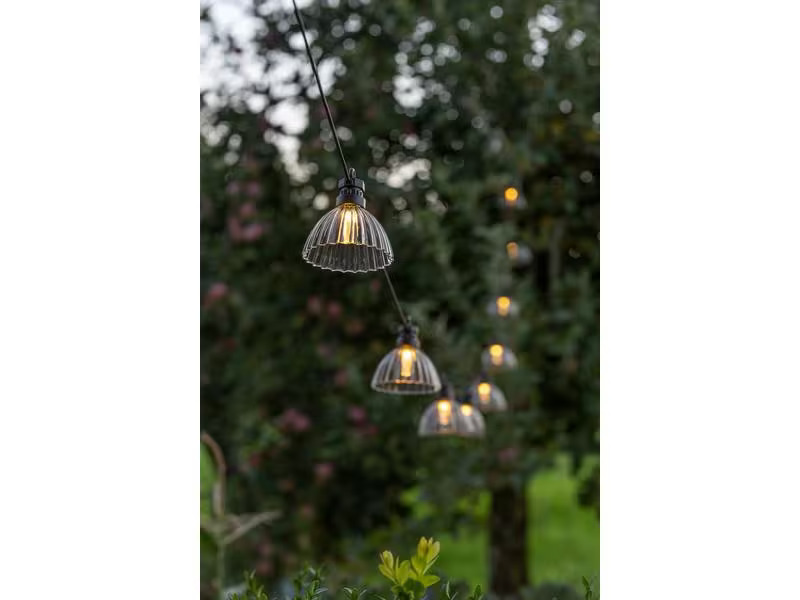 STT Lichterkette Solar Partylight Amela, 10 LEDs, 4.5 m, Smoke