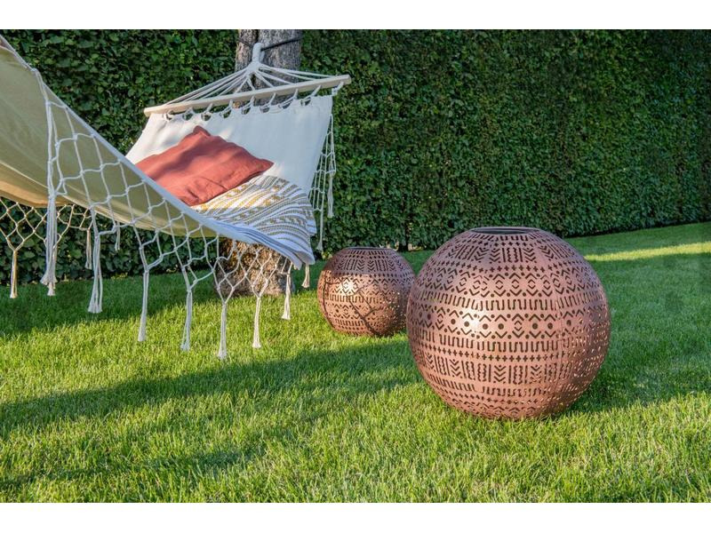 STT Laterne Solar Antic Ball Boho, ⌀ 30, Braun