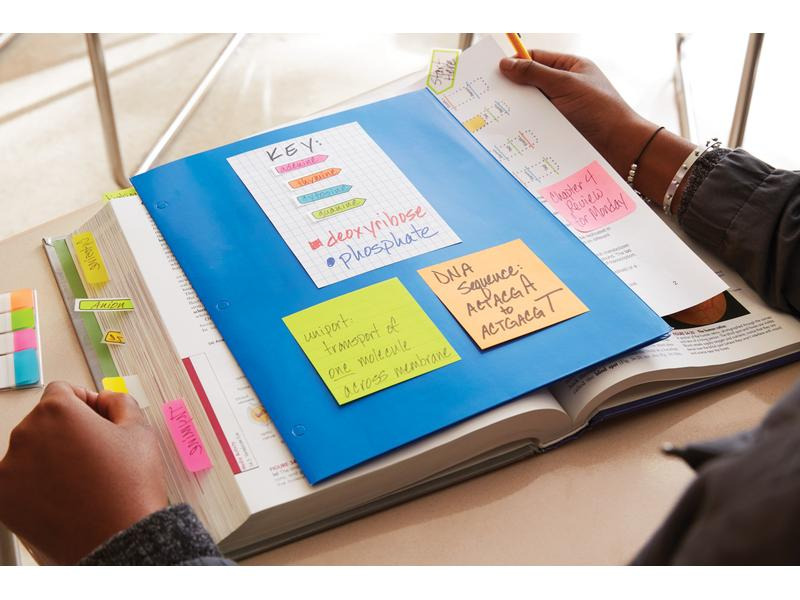 Post-it Notizzettel Super Sticky 76 x 76 mm, Mehrfarbig, 12 Blöcke