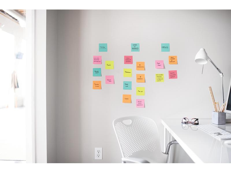 Post-it Notizzettel Super Sticky Z-Notes 76 x 76 mm, Carnival