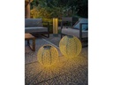 STT Windlicht Solar Antic Pillar Sofia, 78 cm, Aqua