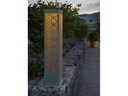 STT Windlicht Solar Antic Pillar Sofia, 78 cm, Aqua