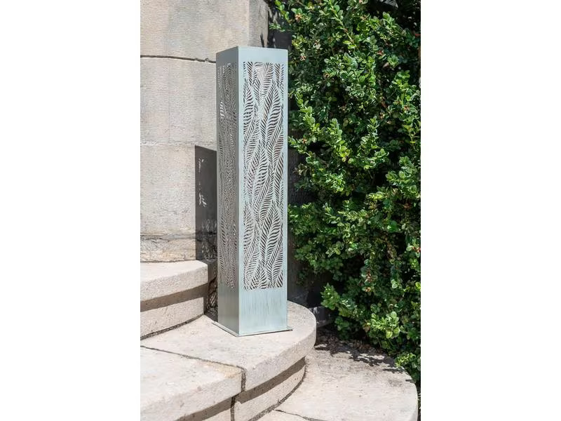 STT Windlicht Solar Antic Pillar Lara, 78 cm, Mint