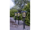 Star Trading Gartenlicht Solar Fride Schwarz, 3 Stück