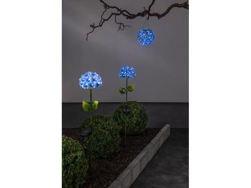 Star Trading Gartenlicht Solar Hortensia, Blau