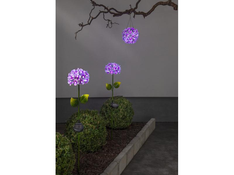 Star Trading Gartenlicht Solar Hortensia, Pink