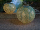 STT Windlicht Solar Antic Ball Sofia, Ø 40 cm, Aqua