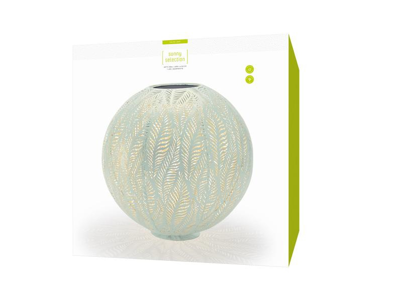 STT Windlicht Solar Antic Ball Lara, Ø 40 cm, Mint